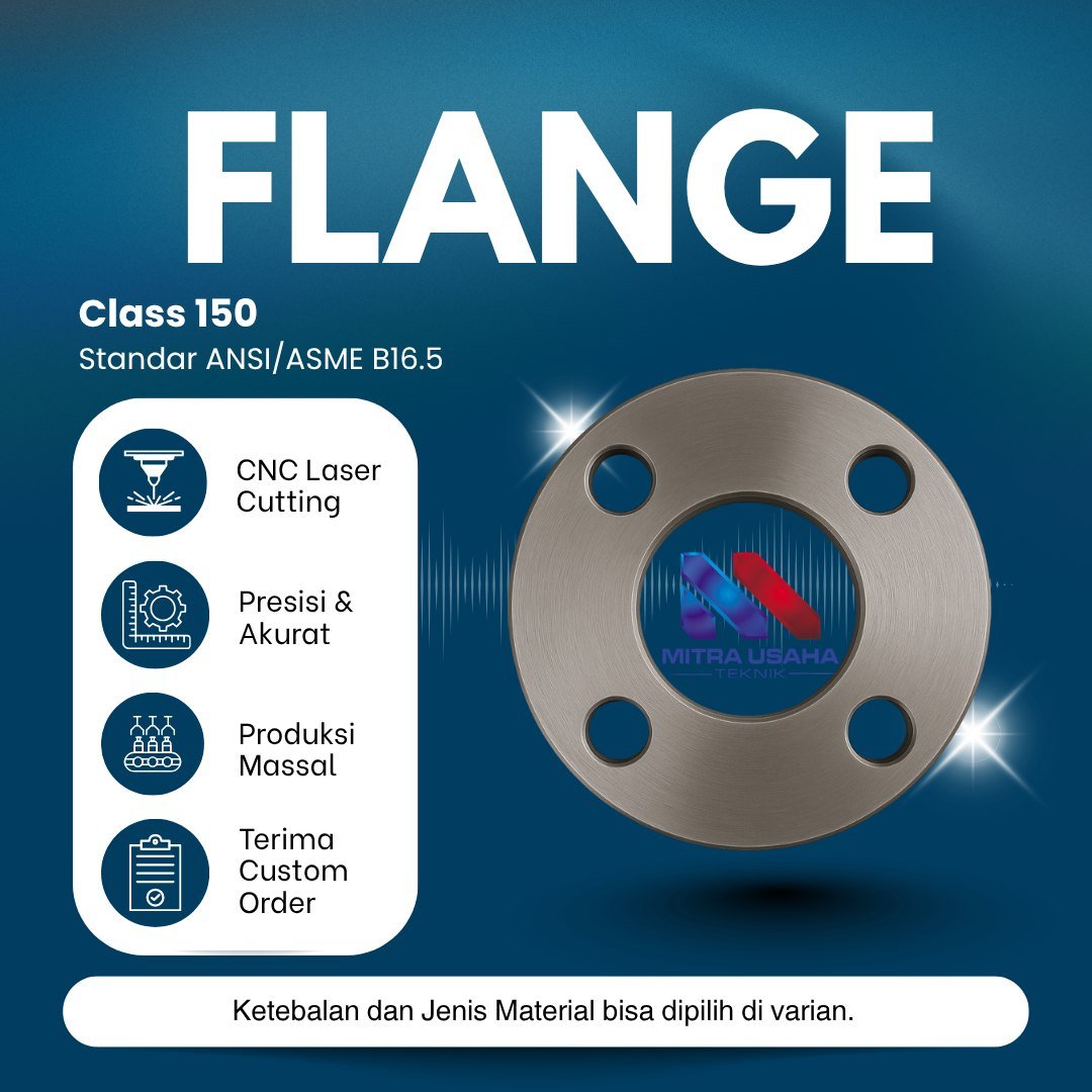 Flange ANSI 150 3 Inch OD 190 X ID 76 L. Baut 19